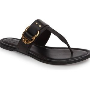 Tory Burch Marsden flat thong sandal in black